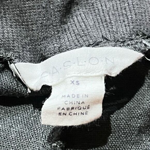 Caslon Grey Cropped Linen Joggers Size XS - Picture 4 of 4